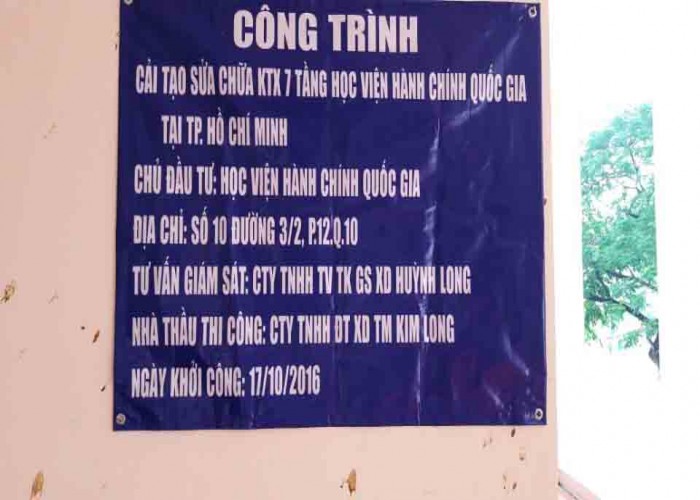 Ký Túc Xá 7 Tầng Học Viện Hành Chính Quốc Gia